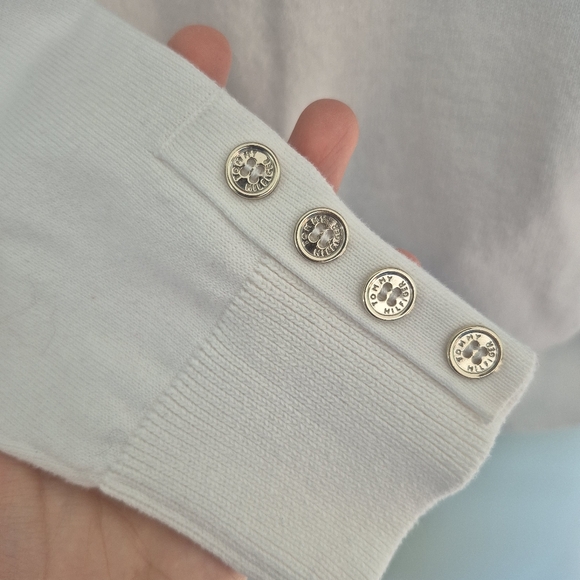 Tommy Hilfiger Women's Preppy White Logo Stripe Turtleneck Sweater Size XS/S - Picture 5 of 8